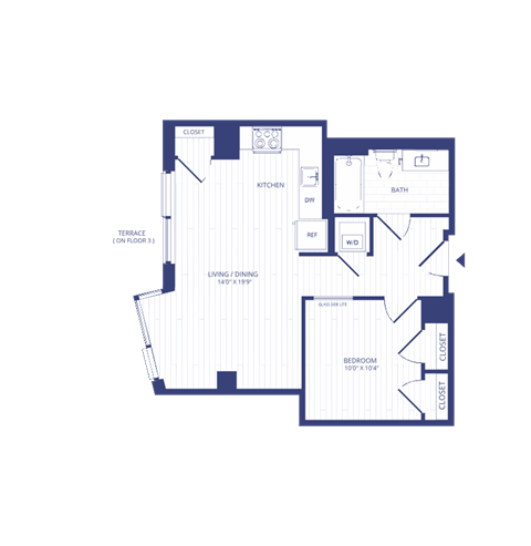 JRC6 floorplan RiverPoint apartments